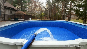 Pool water fill for above ground pools.